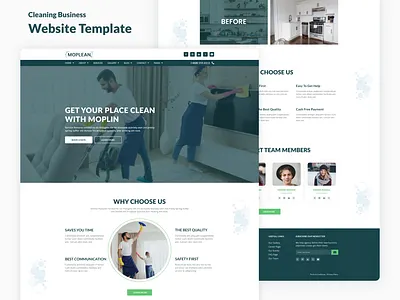 Moplean – Cleaning Business Website Template bootstrap branding cleaning cleaning business cleaning company cleaning service cleaning web ui cleaning website commercial cleaning css3 custom template custom website designtocodes easy to customize figma template html template product design ui template uiux website design