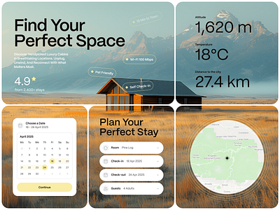 Booking Platform UI airbnb booking booking platform booking service platform design property real estate real estate booking reservation saas travel travel booking ui ux user interface vacation webdesign website design