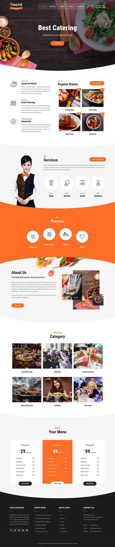 Catering Lite – Free Catering WordPress Theme branding catering catering design catering theme catering wordpress design illustration theme design website builder wordpress design wordpress development wordpress template wordpress theme