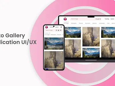 Photo Gallery App UIUX app ui gallery app gallery app design gallery app uiux gallery responsive app gallery web app mobile app photo app photo gallery app responsive app design uiux design web app design