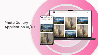 Photo Gallery App UIUX app ui gallery app gallery app design gallery app uiux gallery responsive app gallery web app mobile app photo app photo gallery app responsive app design uiux design web app design