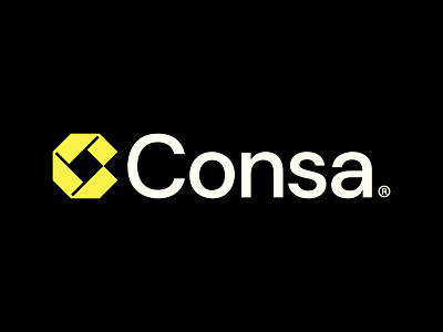 Consa®️ brand branding carbon design futuristic icon logo logodesign minimal sportwear tech