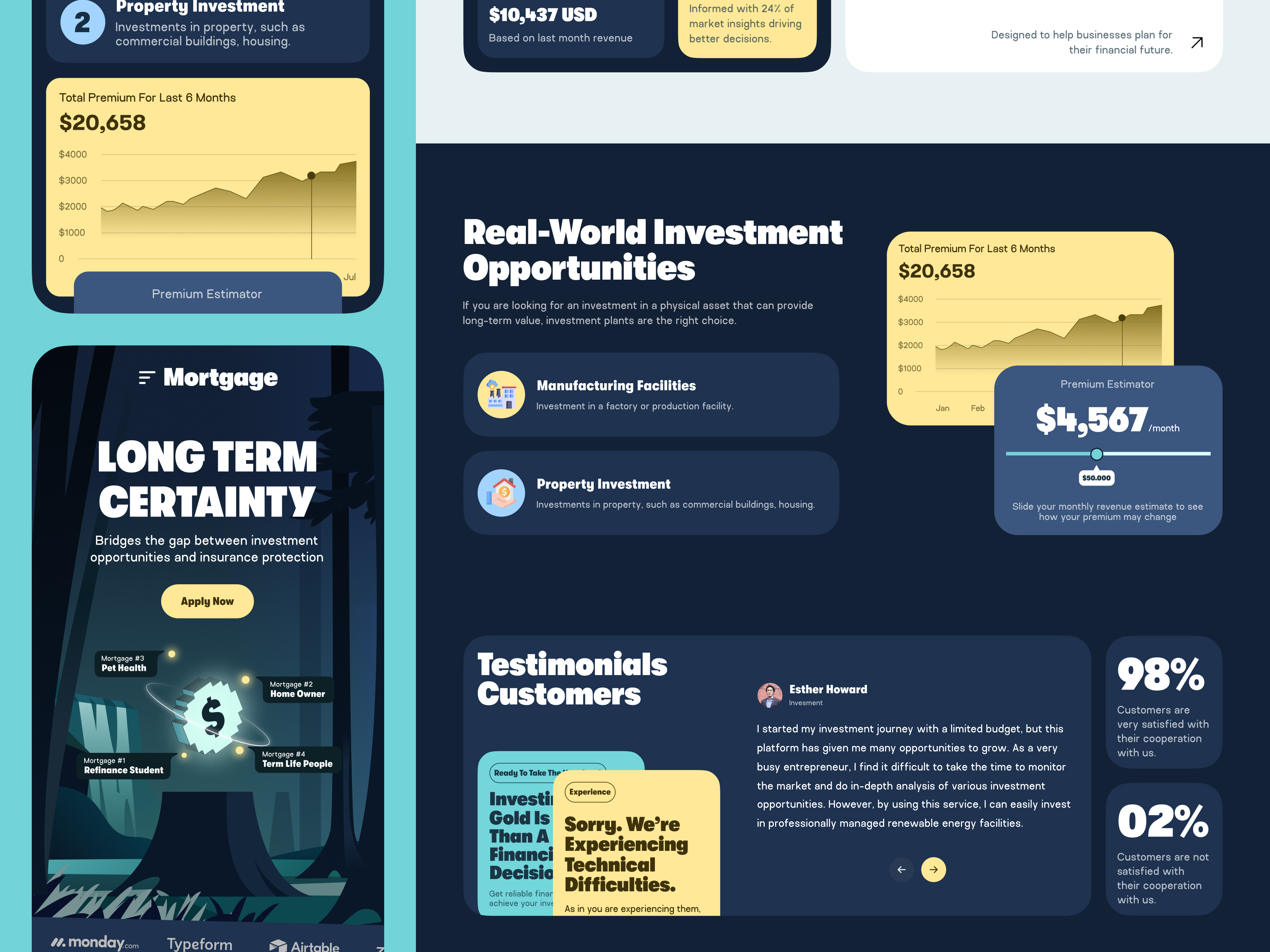Example of Mortgage - Insurance Website Design
