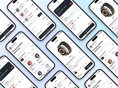 Watch E-Commerce Mobile App Design e commerce app luxury watch mobile app design product page shopping app watch app watch store watch ui