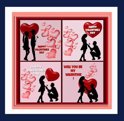 Social Media Post - Valentine's Day animation branding graphic design logo motion graphics