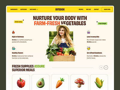 Bitebox - Healthy Food Subscription website cafe fitness food food and drink food subscription glutenfree healthy eating healthy food high protein meal landing page nutritious food protein restaurant service vegetarian web design web designer webdesign website website design website designer weightloss