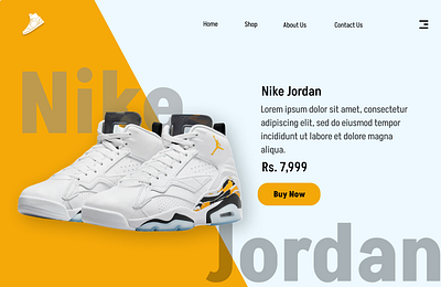 Nike Jordan ui ux