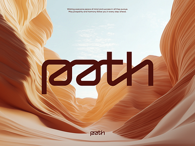 path logo ai app design flat it logo minimalist path route startup tech way wordmark