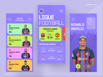 Sports Mobile App Design app club cricket football football club football league interface ios live score live score app mobile mobile app news player popular design product design slide sports sports app ui