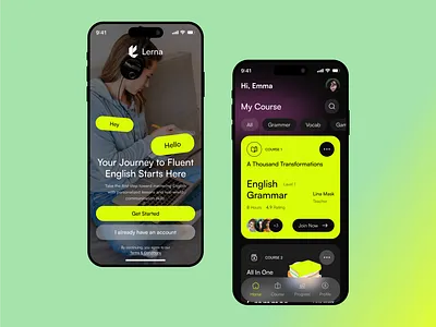 E - Learning Mobile App app app design app ux book class course app courses e learning education english learning mobile app mobile app design mobile design mobile ui school