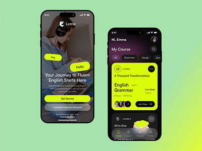 E - Learning Mobile App app app design app ux book class course app courses e learning education english learning mobile app mobile app design mobile design mobile ui school