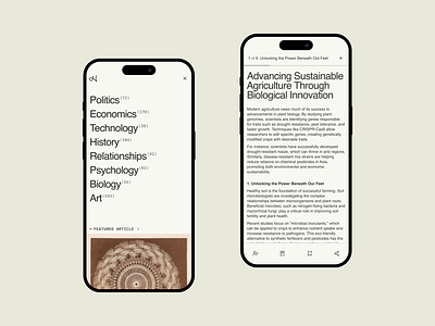 A Social Platform for Research and Collaboration app articles collaboration design education helvetica mobile research social ui