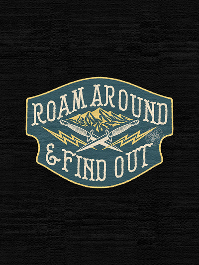 Roam Around & Find Out branding company brand logo company branding company logo design graphic design illustration logo typeface