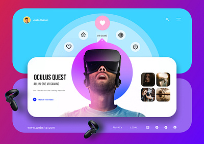 Oculus Home screen design Web #ui #figma branding dashboard design figma figma development graphic design illustration logo logo design modern logo motion graphics screen simple logo ui web web design web design in figma