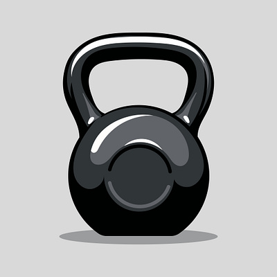 vector illustration of a dumbbell icon