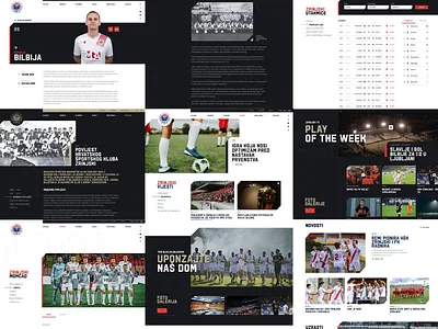 Zrinjski Football Club Web Screens animation branding design football screen ui ux uxui web web design website zrinjski