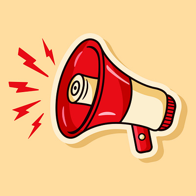 megaphone icon vector illustration logo