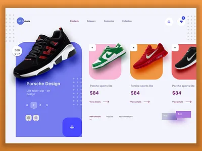 Products Home screen design in FIGMA branding figma graphic design home screen design illustration motion graphics product ui ui design web web design in figma web development