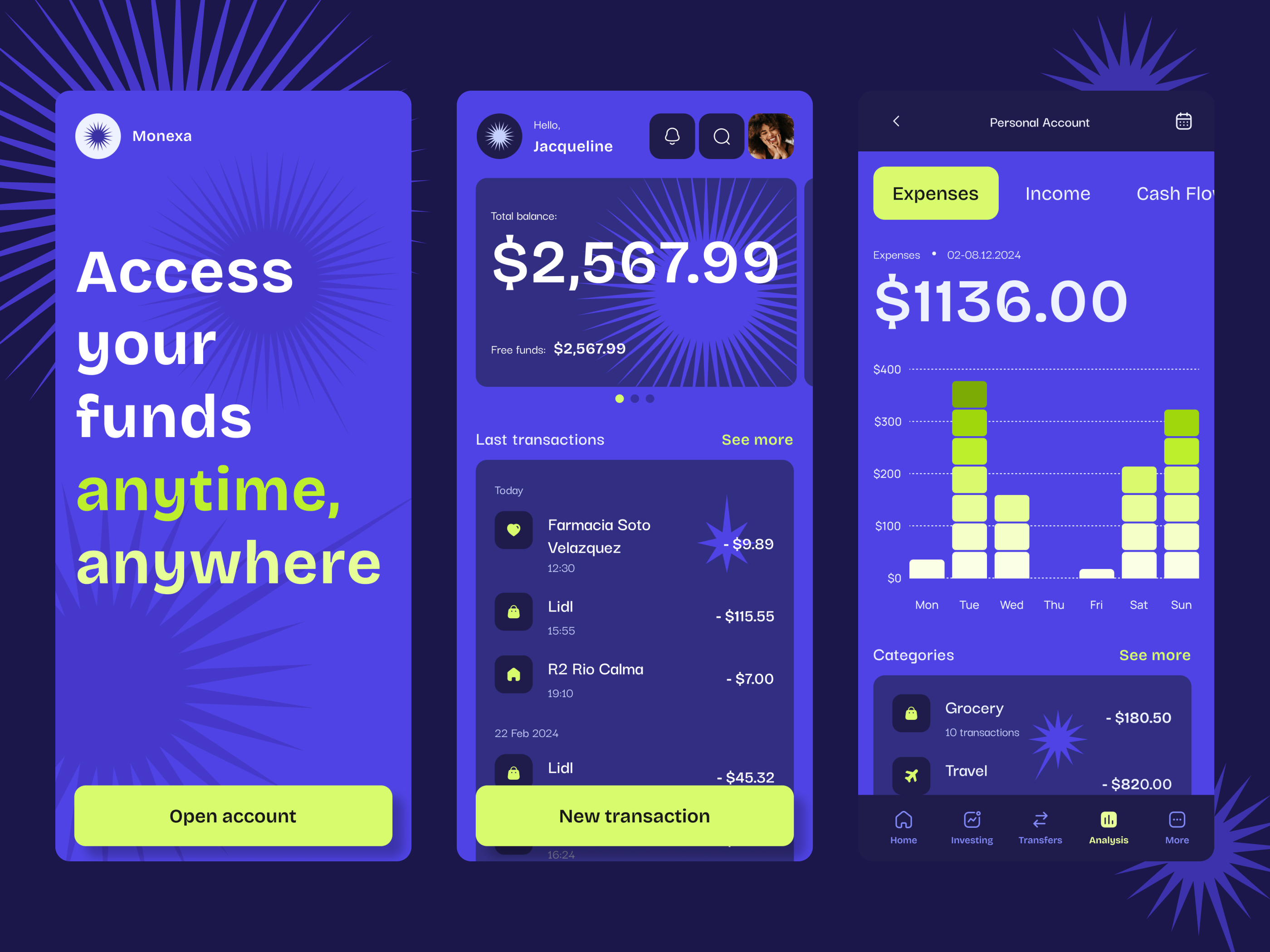 Example of 💰 Modern Finance App