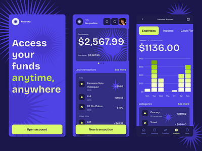 💰 Modern Finance App app dashboard design financeapp fintech funds purple ui ui ux uidesign ux ux design