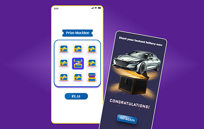 Lottery App Design app lottery app mobile app prize app ui