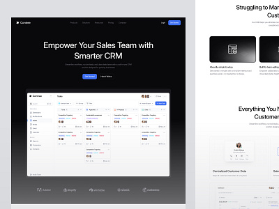Contree - CRM Website crm crm website design figma ui website website design