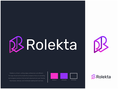 Rolekta Logo Design brand identity branding ecommerce logo logo design logodesign modern logo