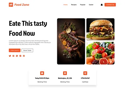 Restaurant Landing Page Design creative ui design dark mode ui dribbble inspiration elegant website ui figma ui design food delivery ui high conversion design interactive ui landing page design mobile friendly website modern restaurant ui responsive web design restaurant ui design restaurant website ui user friendly design web design inspiration web design trends 2024