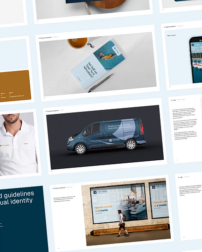 Cata Sailing - Brand Book brand brand refresh branding graphic design motion motion graphics refresh ui ux visual identity