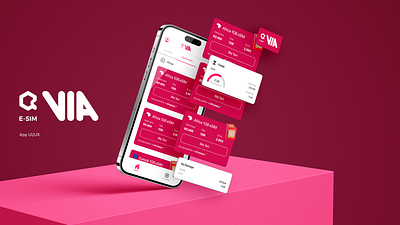VIA E-SIM app esim ui uiux user experience user interface