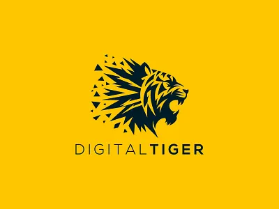 Tiger Logo animal animal logo animals big cat logo bigcat branding design digital tiger digital tiger logo game lion lion logo lions logo roaring tiger strong tiger tiger logo tigers top animal logo