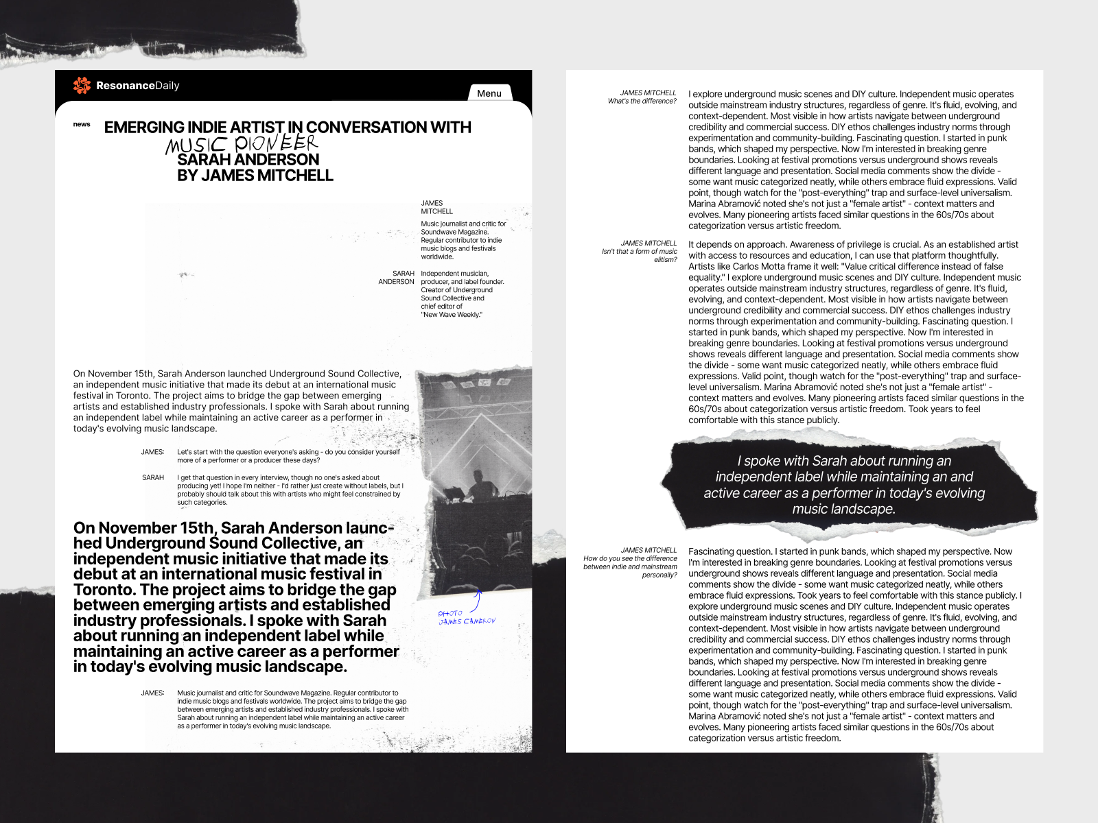 ResonanceDaily pt-4 music typo ui