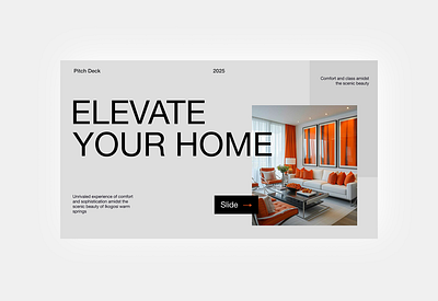 Pitch Deck for Interior Decor Company canva custom template data visualization figma google slides graphic design infographics investor deck keynote pitch pitch deck powerpoint design powerpoint template ppt pptx sales deck sales pitch slide deck visual design visualization