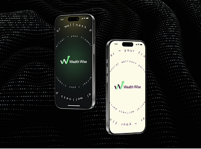 WealthWise On-boarding screen dark mode fintech fintech ui fintech ux interactiondesign light mode desgin logo onboarding screen q clay recentshots responsivedesign team design ui ux