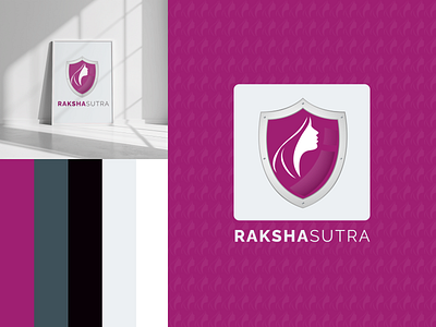 RakshaSutra - Logo Design branding identity brand logo logo design women safety logo