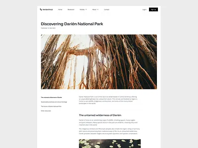 Blog Article Page Detail article articles blog blog post brand header journal landing page navigation news ui welcome writting