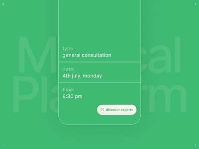 MediPlatform app branding clean design discover evisit green illustration logo medical medtech minimal mobile platform ui ux