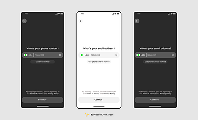 Lunar Chat - Sign up Screen ( Phone Number Input) branding ui