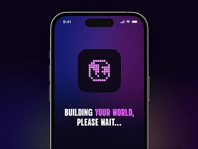 Loader animation — Building your world, please wait 🌎⌛️ animation app app design design dot dots earth hourglass loader loading loading screen mobile motion pixel ui ux wait waiting world