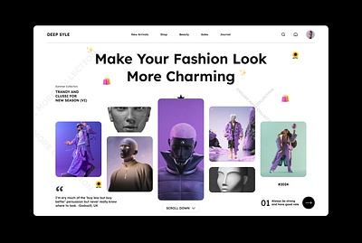 Deep Syle - A Fashion Website ui