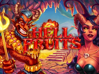 Hell Themed online slot game blockchain casino casino design character design classic slot devil free spins gambling gambling online game art game design hell fruits igaming igaming illustration illustration jackpot online slots slot slot design slot machine