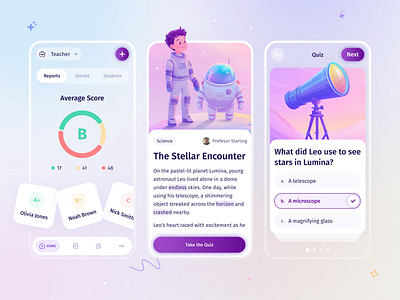 📚 Interactive Storytelling App for Teachers ✨ aiforlearning colorful educationalapp exam fun interactivelearning kidsapp learn pastel quiz quizapp stories storytelling teachersapp