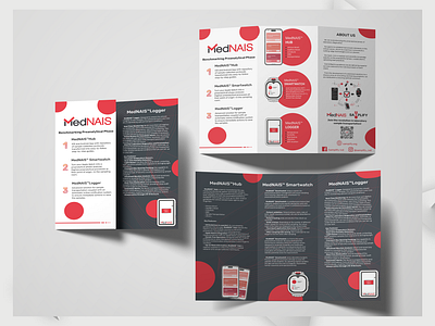 Development and Design of brochures for MedNAIS branding brochures design graphic design illustration logo ui ui ux design ui design ux ux design