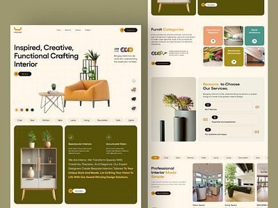 Interior Design Landing Page agency architecture landing page attractiveui bold company creative design elegant landing page figma web design furniture home page interior interior agency interior architecture interior design interior landing interior landing page interior website landing page