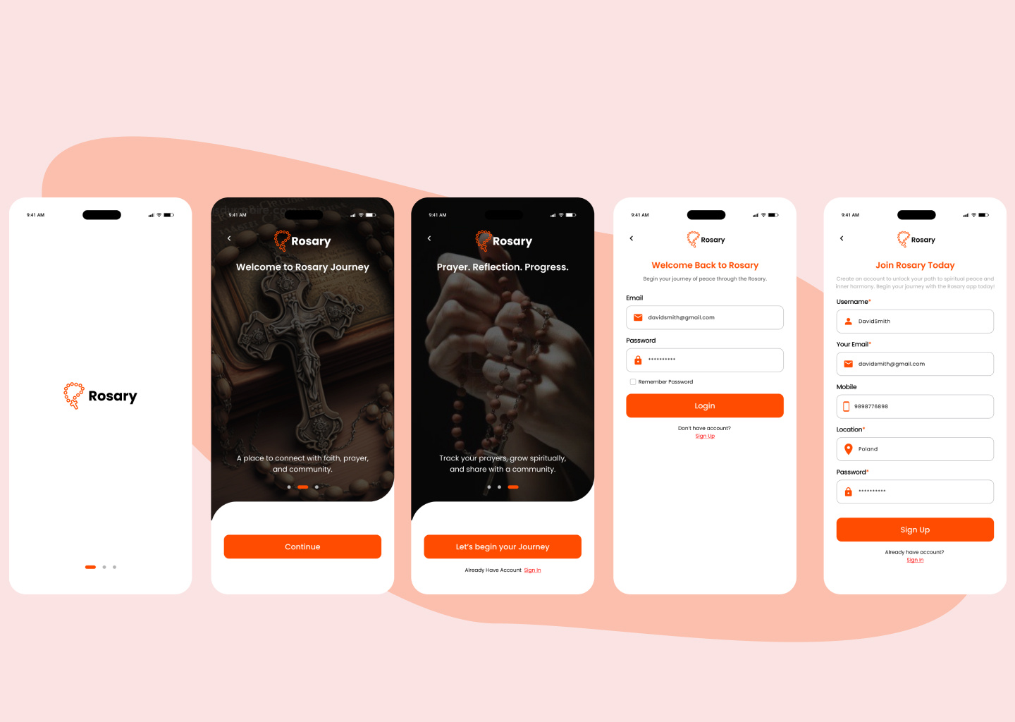Example of Custom Mobile UI App Design
