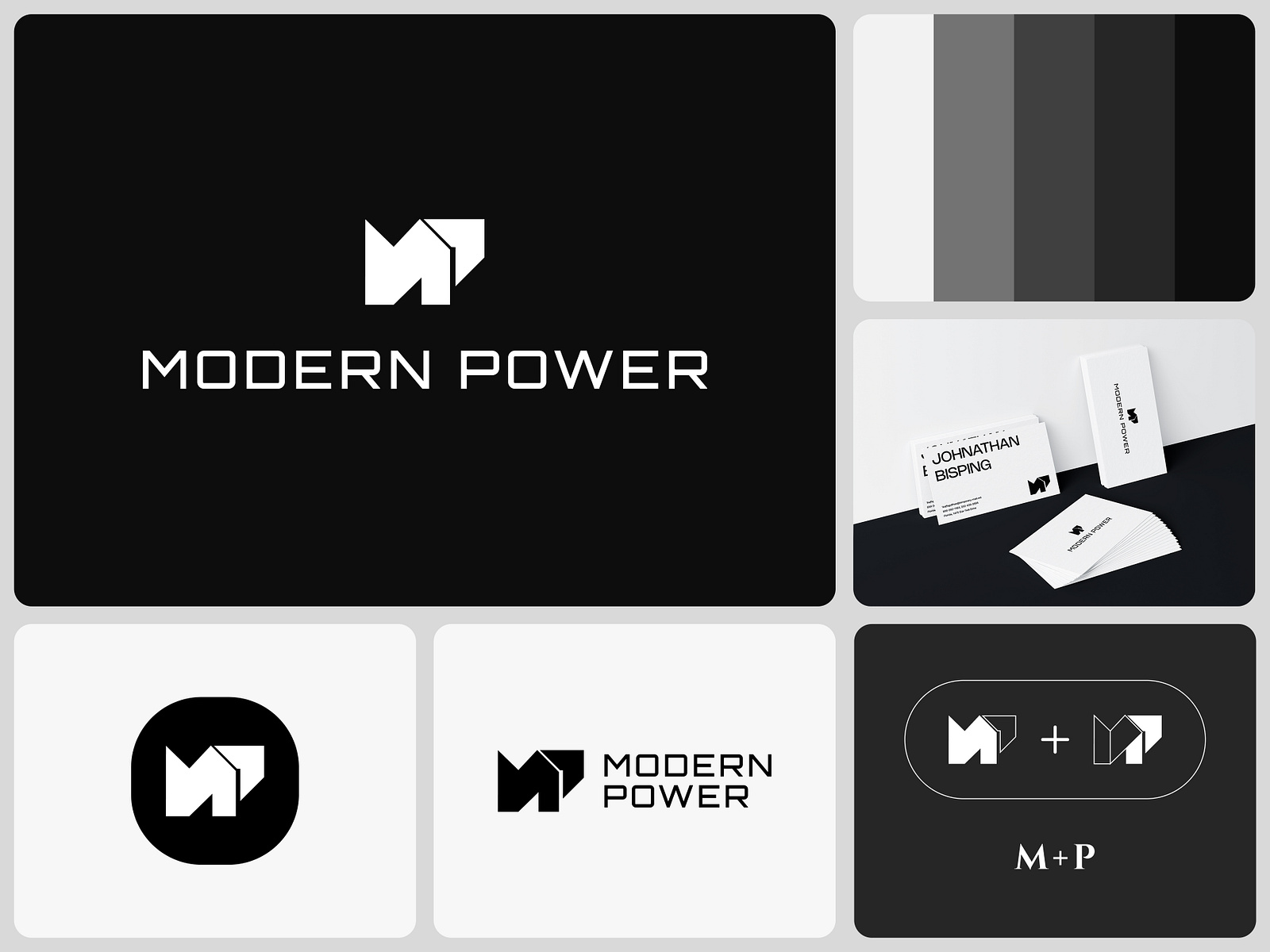 Modern Power - Logo Design by Karthik on Dribbble