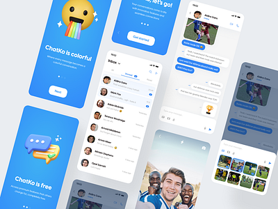 ChatKo mobile APP app chat chatko dailyui design interface message mobile ui ux