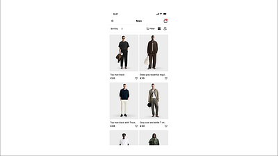 A Runway Collection Interaction 3d animation branding ecommerce mobileapp ui uiux ux