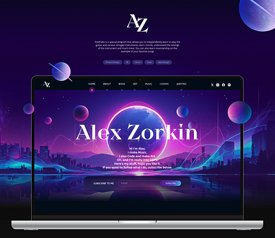 Sci-Fi Website Design design graphic design illustration logo typography ui ux