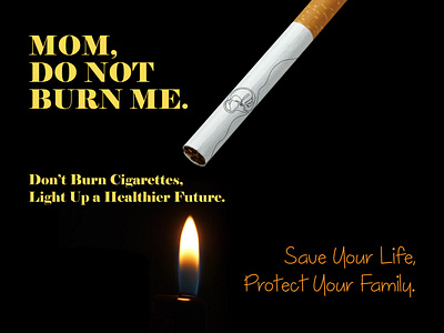 Anti Smoke Campaign branding graphic design